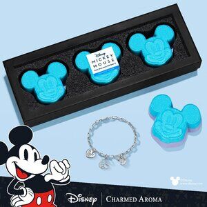 Disney Mickey Mouse Bath Bomb Gift Set and Charm Bracelet - Charmed Aroma